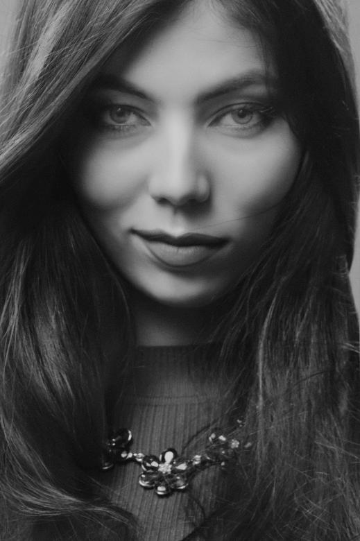 Free stock image of Monochrome Girl Portrait created by Alexander Krivitskiy