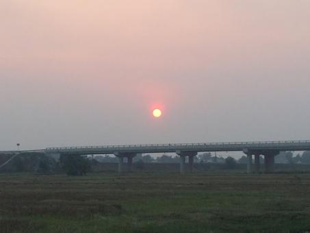 Free Stock Photo of Sun and Bridge in Vietnam