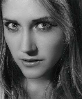 Free Stock Photo of Female Model Portrait - Monochrome