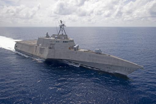 Warship at Sea