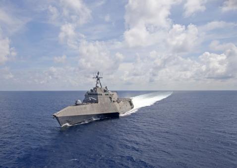 Navy Warship at Sea