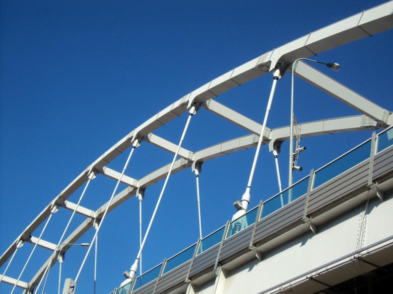 Free stock image of White bridge and bright blue sky created by NomeVizualizzato