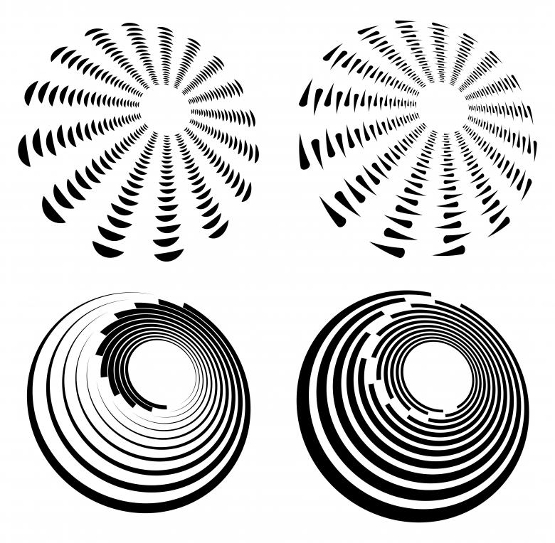 Free stock image of Set of Twirls and Spirals created by Tama Pe