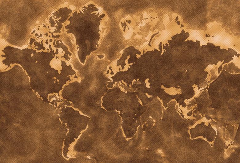 Free stock image of Worn earth map texture created by Sos