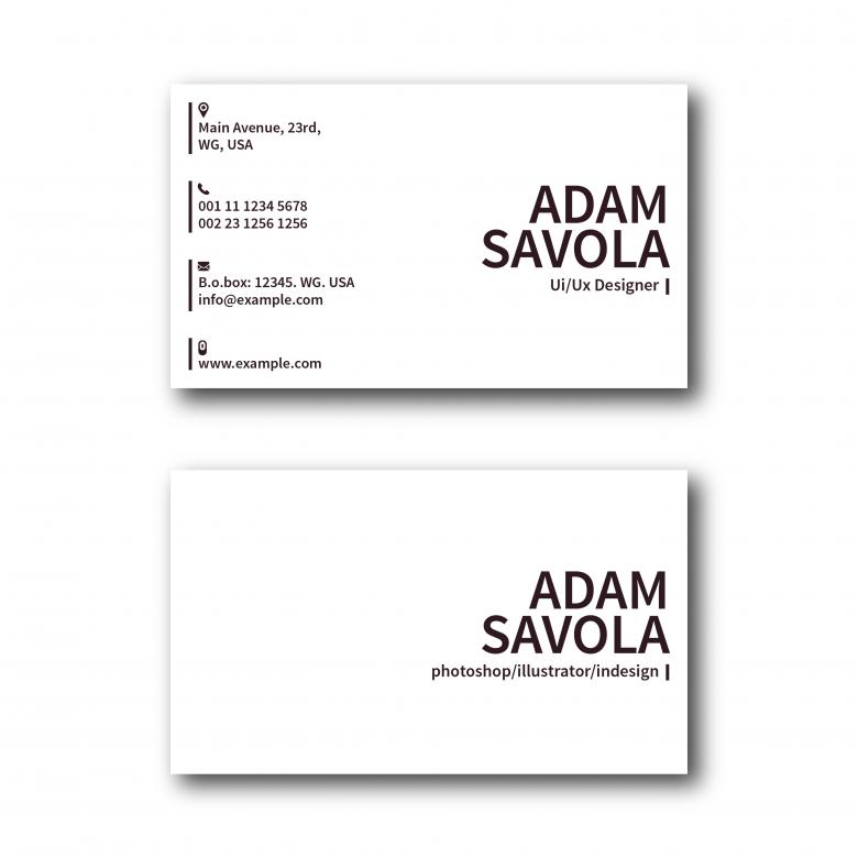 Free stock image of Minimal Business Card Layout created by Sos