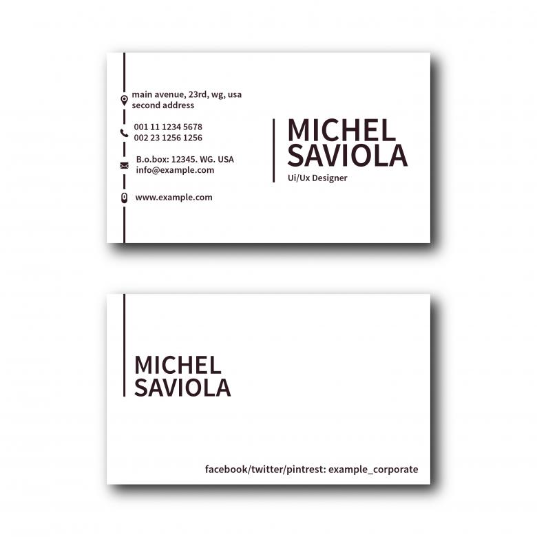 Free stock image of Simple Clean Business Card Layout created by Sos