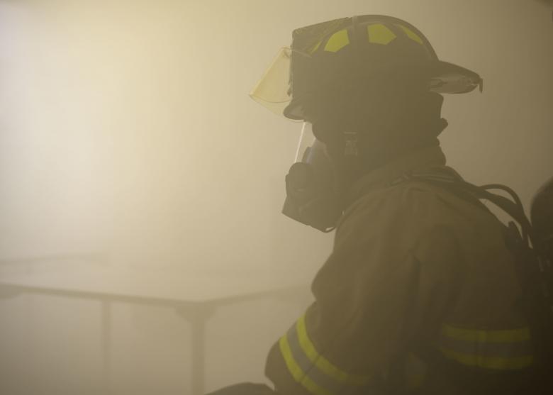 Free stock image of Firefighter in Smoke created by StockMix