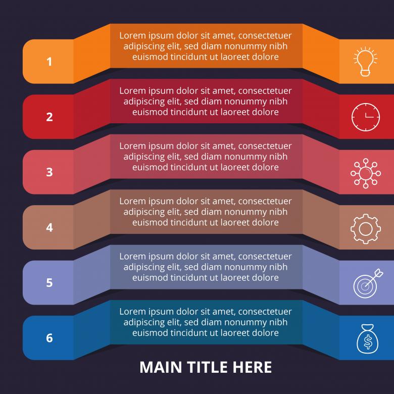 Free stock image of Dark flat infographic Design created by Sos