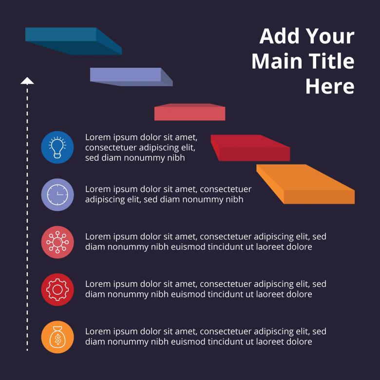 Free stock image of Dark flat infographic with 3d elements created by Sos
