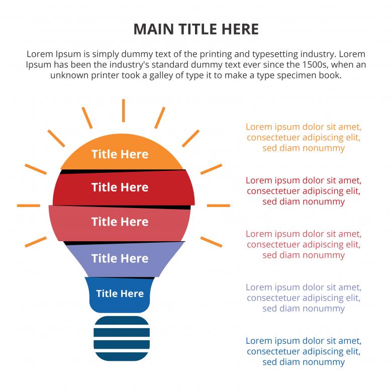 Free stock image of Light flat infographic with bulb created by Sos