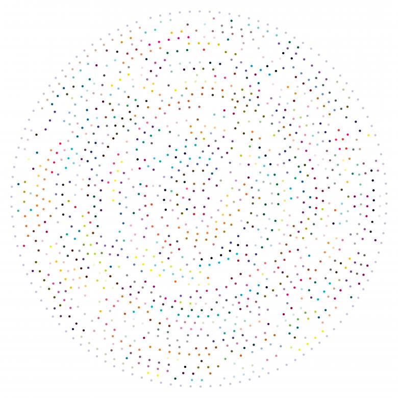 Free stock image of Dots, circles abstract illustration created by Tama Pe