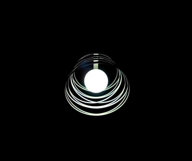 Free stock image of Bright lamp on black created by NomeVizualizzato