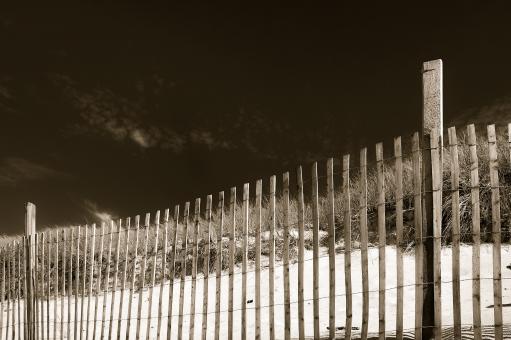 Same old fence - Sepia