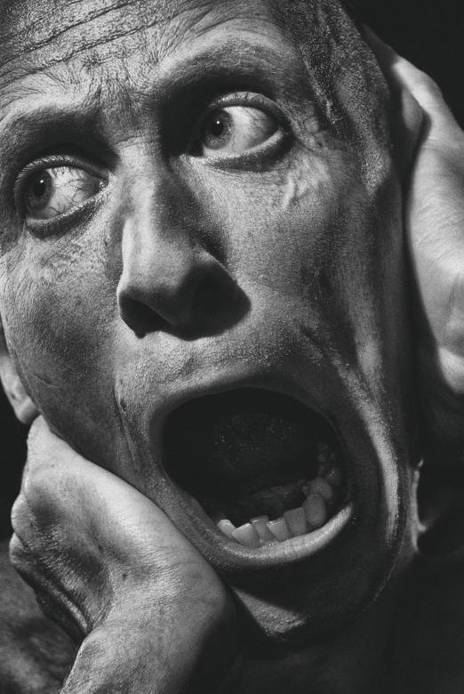 Free stock image of Man in Angst - Black and White Portrait created by Alexander Krivitskiy