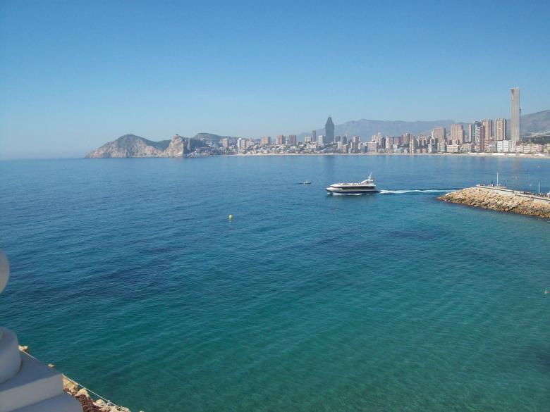 Free stock image of Benidorm Coastline and Ferry created by rose eckersley