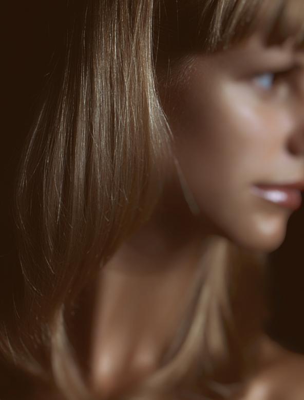 Free stock image of Golden Hair Portrait created by Alexander Krivitskiy