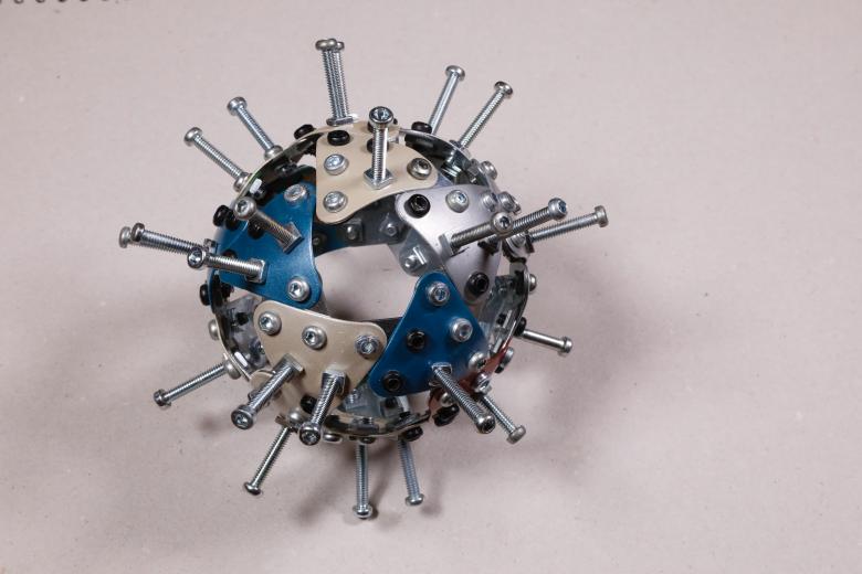 Free stock image of Blue and Silver Metal Virus - Covid19 created by Jovani