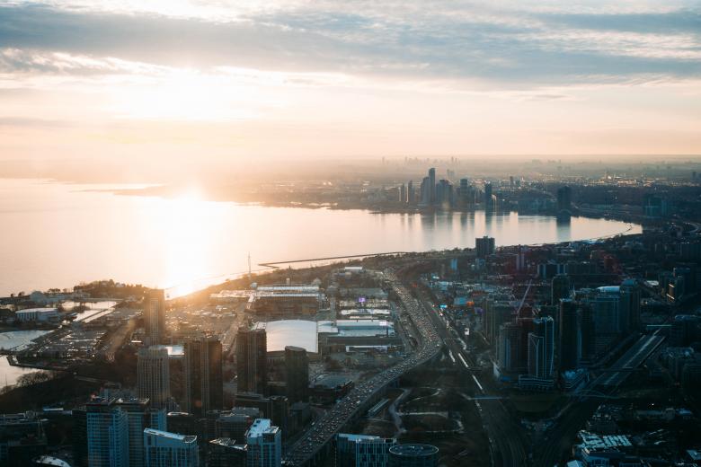 Free stock image of Sunset over Lake Ontario created by Lucas George Wendt