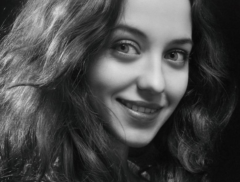 Free stock image of Smiling Female Model - Monochrome created by Alexander Krivitskiy