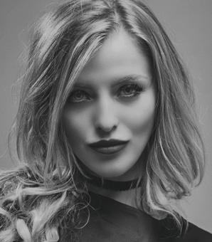 Free Stock Photo of Blond Beauty - Monochrome Portrait