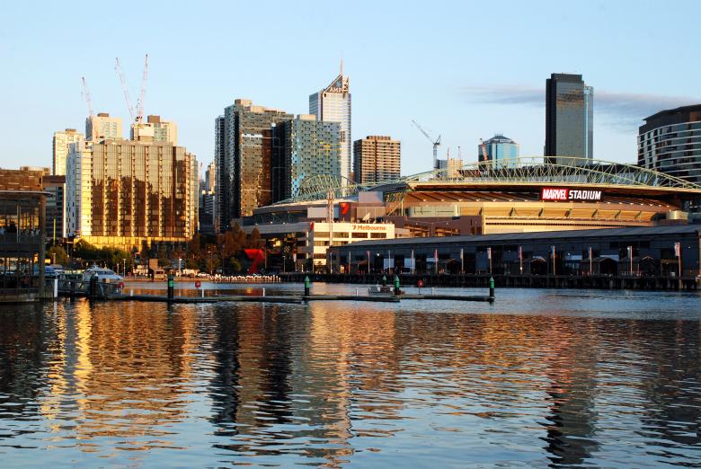 Free stock image of Melbourne City Skyline created by Paul Macallan