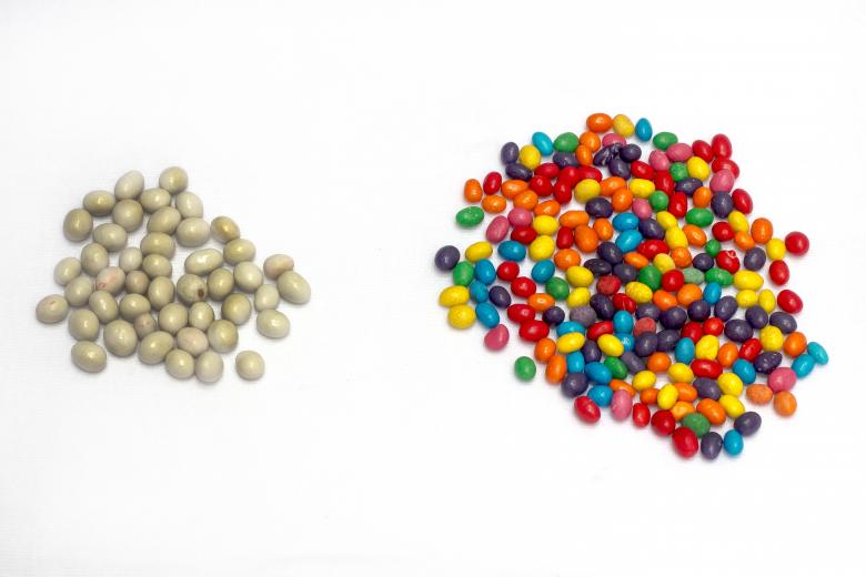 Free stock image of White and colorful candy scattered created by sapiduduk