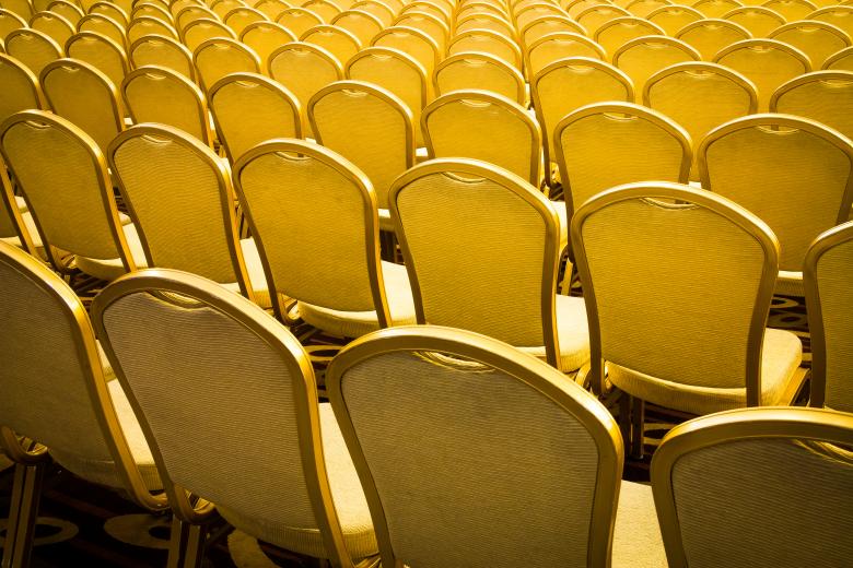 Free stock image of Rows of Golden Chairs created by sapiduduk