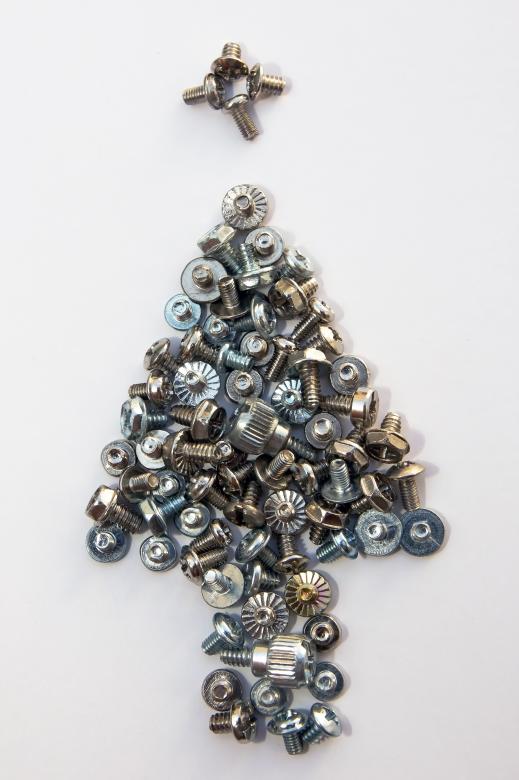 Free stock image of Christmas tree from bolts created by sapiduduk
