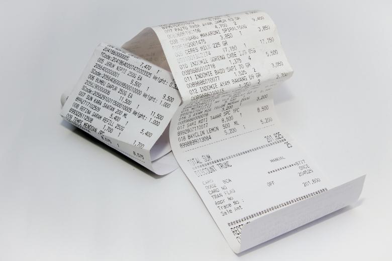 Free stock image of Paper printout payment receipt created by sapiduduk