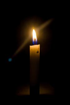 A candle in the night