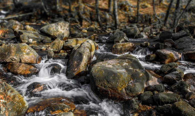 Free stock image of Stones in Rugged River created by Patrick Dickson