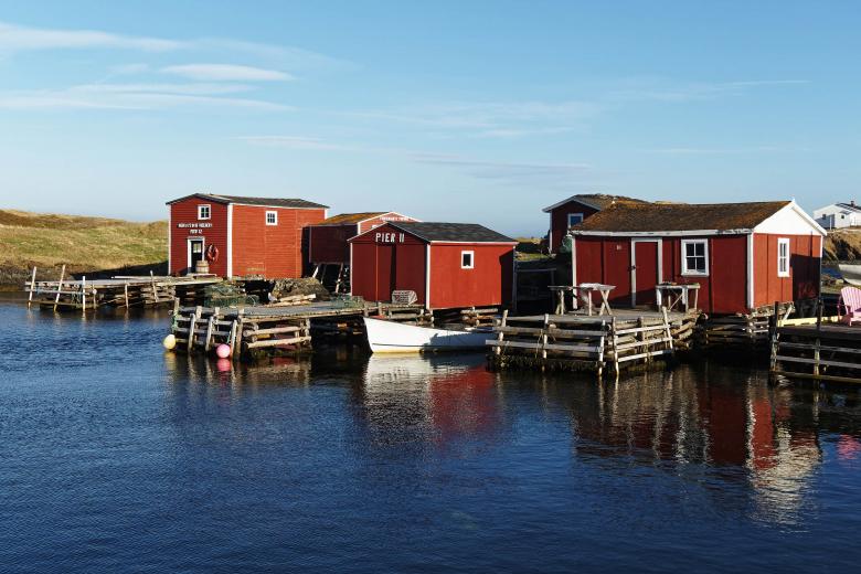 Free stock image of Red Fishing Houses created by Geoffrey Whiteway