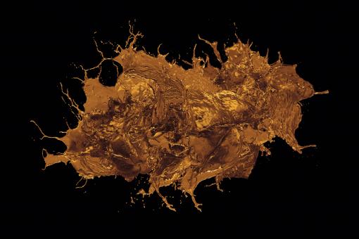 Golden liquid background - Free Stock Photo