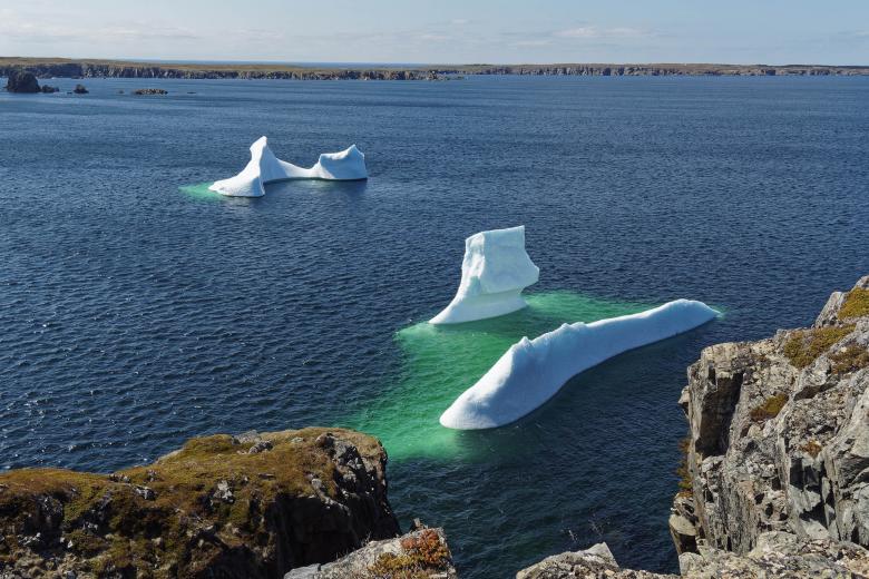 Free stock image of Two Icebergs near the Coast created by Geoffrey Whiteway