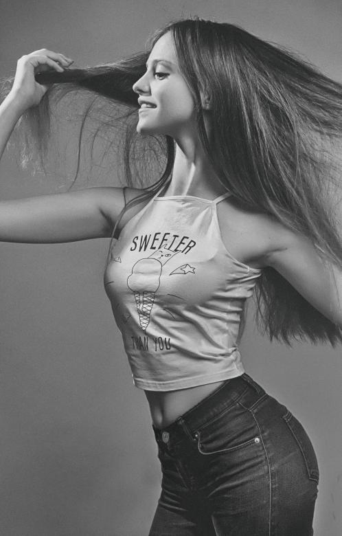 Free stock image of Young Female Model Posing - Monochrome created by Alexander Krivitskiy