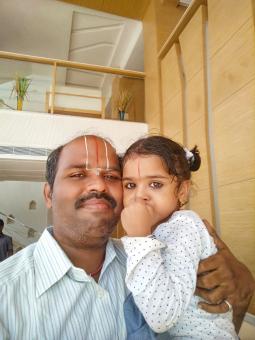 A father with cute baby