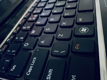 Free Stock Photo of Laptop - Black Keyboard