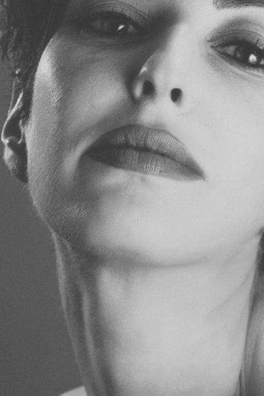 Free stock image of Female Model Portrait - Close up - Monochrome created by Alexander Krivitskiy