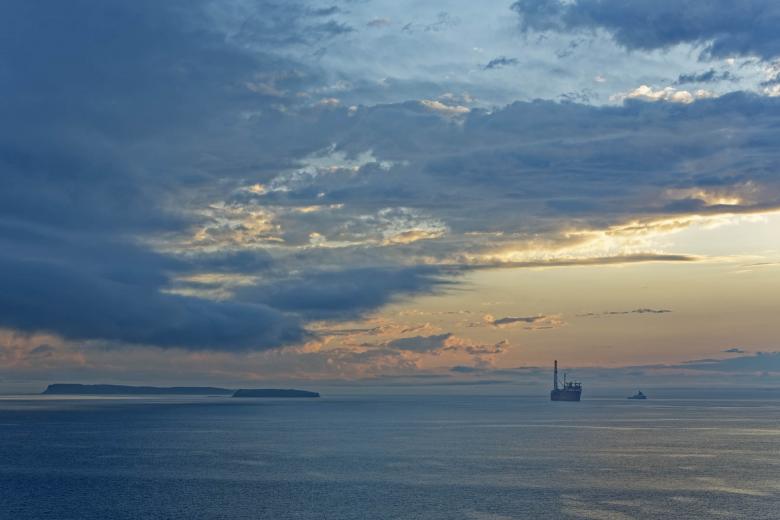 Free stock image of FPSO with Dramatic Sky created by Geoffrey Whiteway
