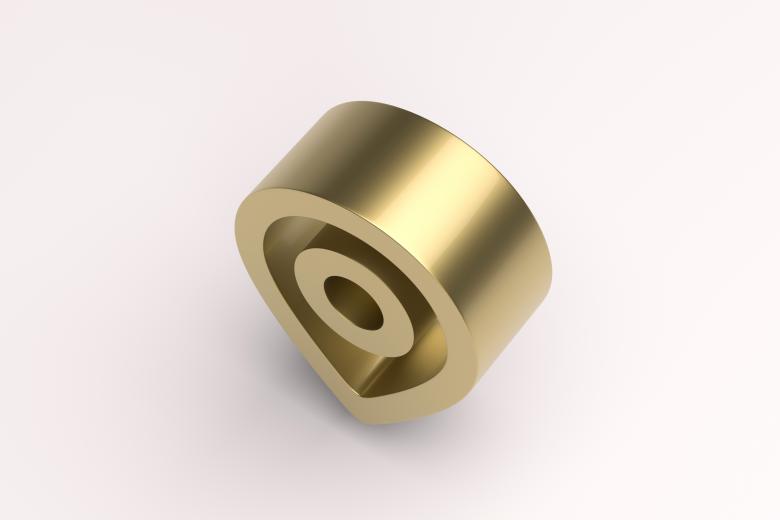 Free stock image of Golden Location Icon - 3d Render created by Sos