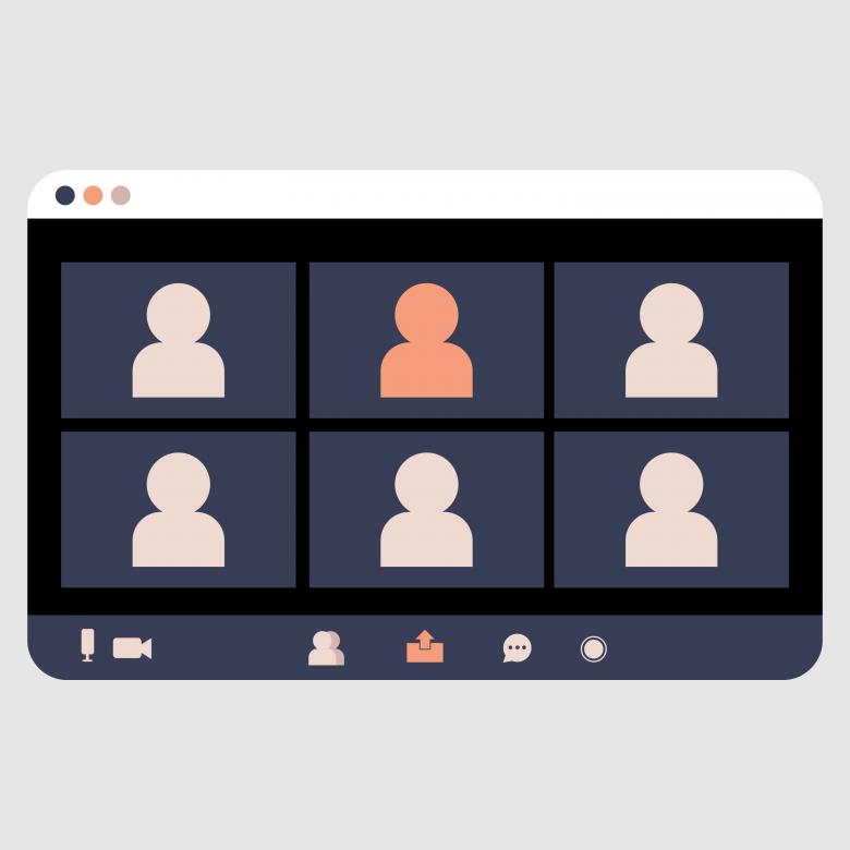 Free stock image of Video Conference Illustration created by febrian eka saputra