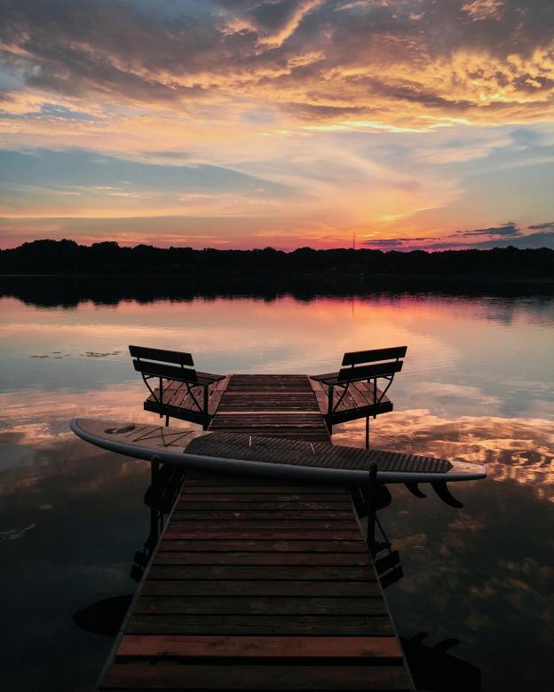 Free stock image of Paddleboard Sunset created by Brennan Mogck