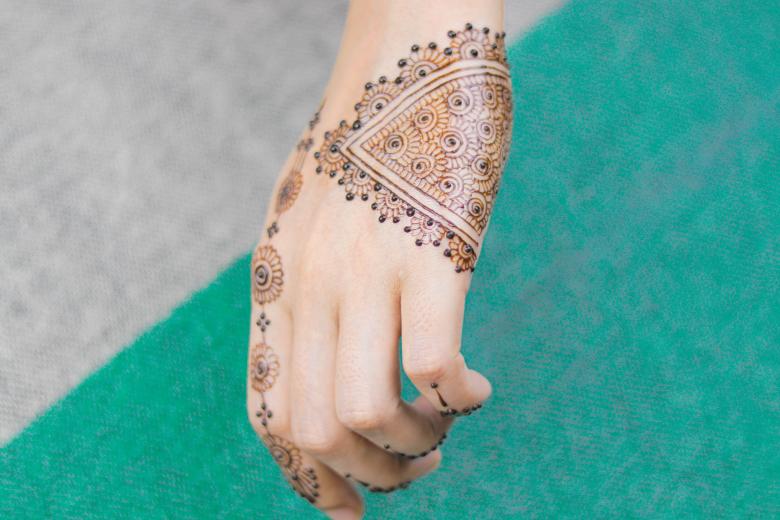Free stock image of Mehendi Traditional Design on Hand created by Mehndi Training Center