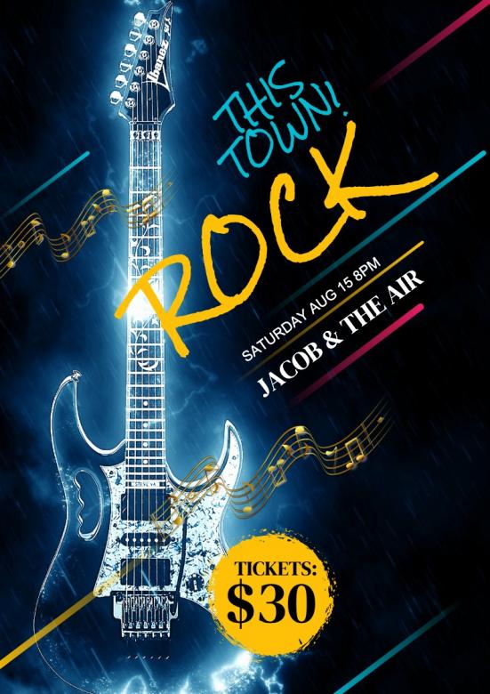 Free stock image of Rock Flyer Design created by Drawtify.com