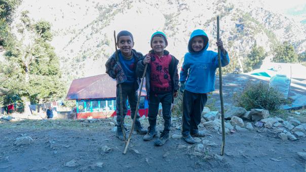 Smiling Boys - Uttarakhand