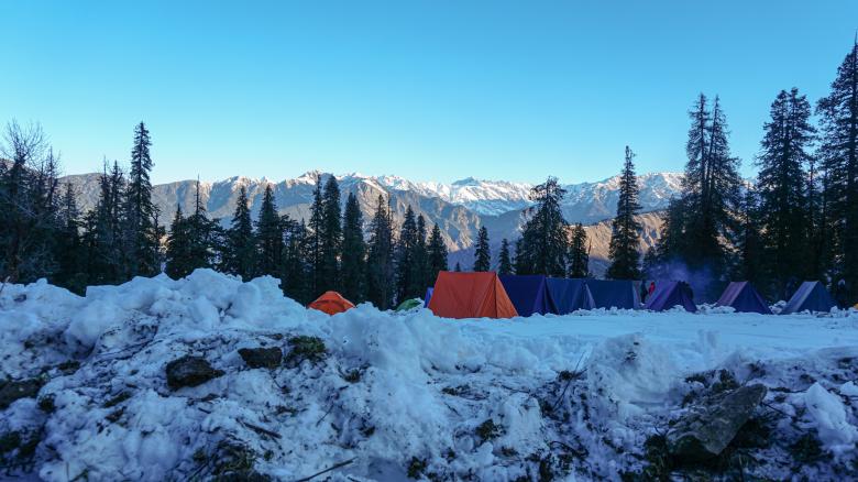 Free stock image of Tents in a Himalayan Camp created by Atul Saini