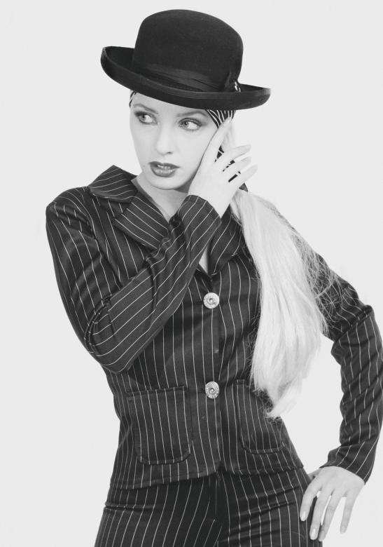 Free stock image of Girl in Suit with a Hat created by Alexander Krivitskiy