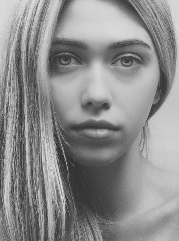 Free stock image of Young Female - Monochrome Portrait created by Alexander Krivitskiy