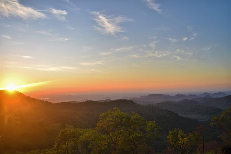 Free stock image of Sunrise at mountain forest created by mohamed aslam