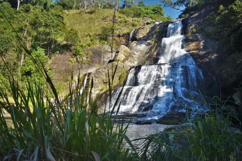Free stock image of Tropical Waterfall on a Sunny Day created by mohamed aslam